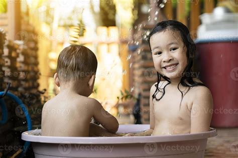 brother and sister in the shower|440 Brother And Sister In The Shower Stock Photos & High